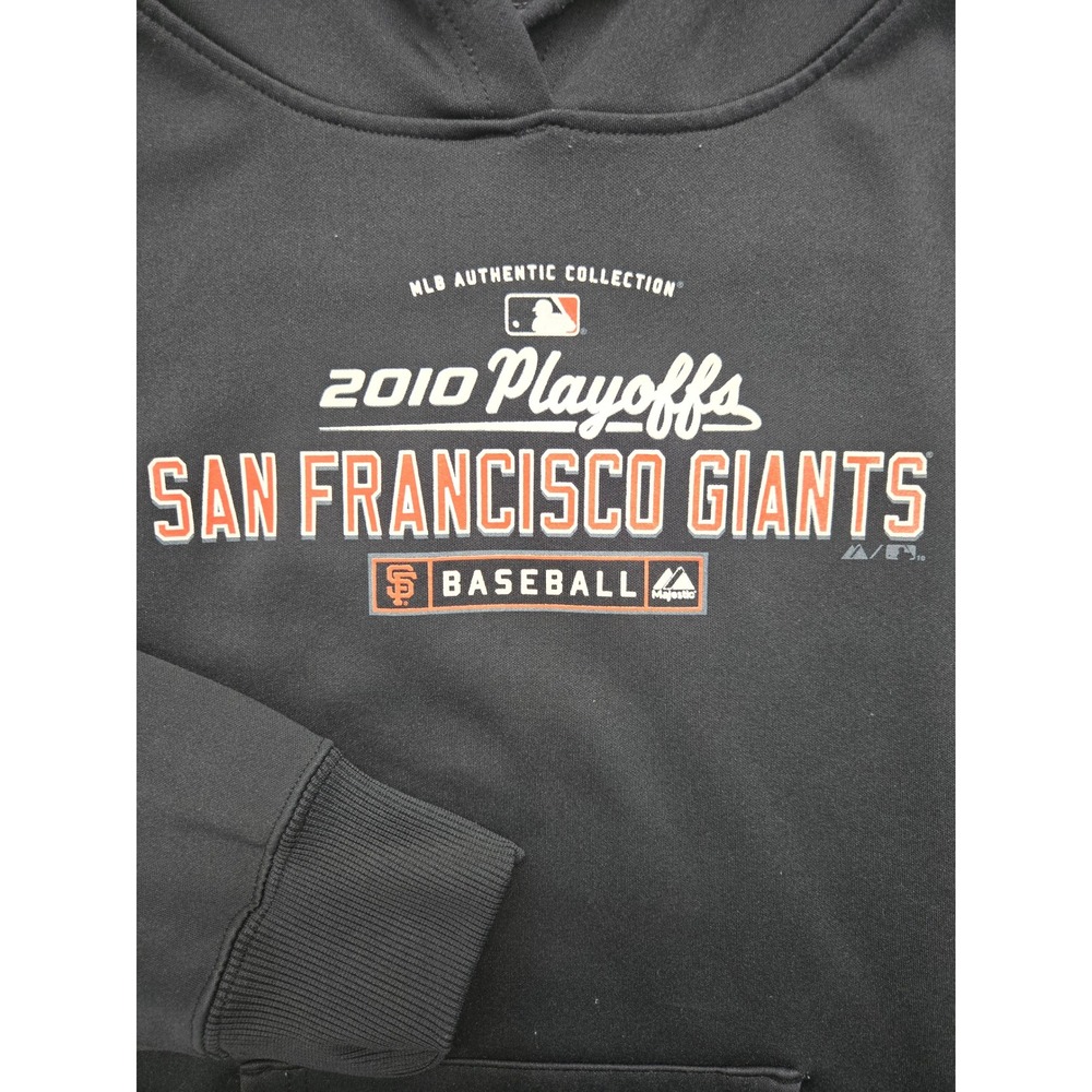 San Francisco Giants Majestic‎ 2010 Playoffs ThermaBase Pullover Hoodie - Picture 2 of 10